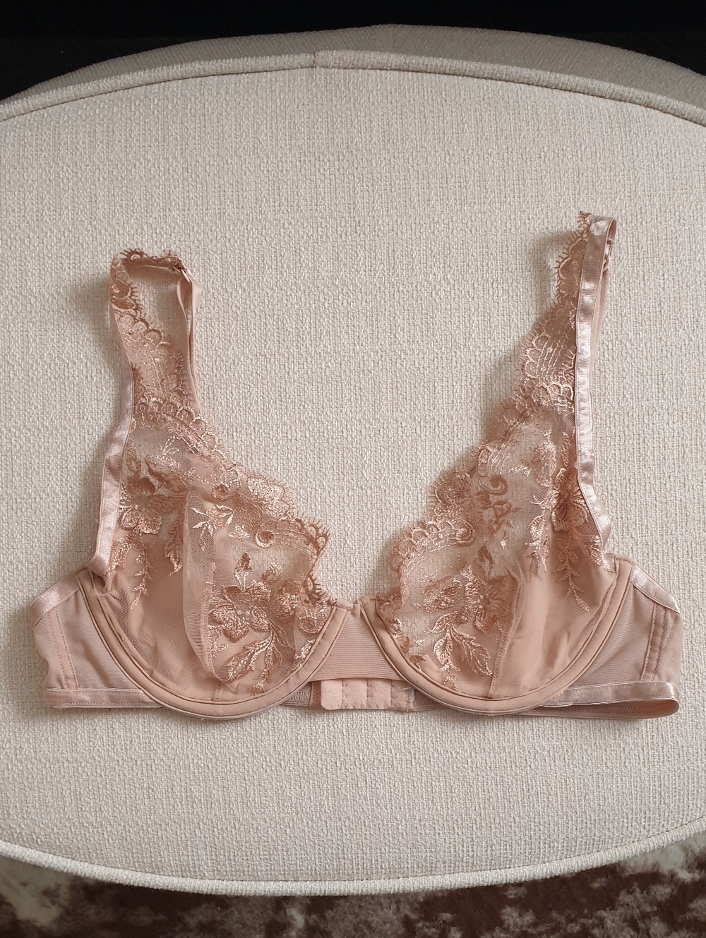 Nude Lace Unlined Bra